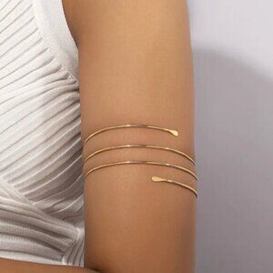 Simple Gold Arm Bracelet